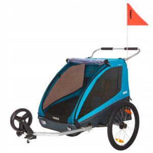 PRZYCZEPKA ROWEROWA WÓZEK SPACERÓWKA THULE COASTER XT 2 os dla DZIECI MOCNA