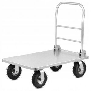 WÓZEK PLATFORMOWY TRANSPORTOWY MAGAZYNOWY SKŁADANY 500 KG STALOWA PLATFORMA